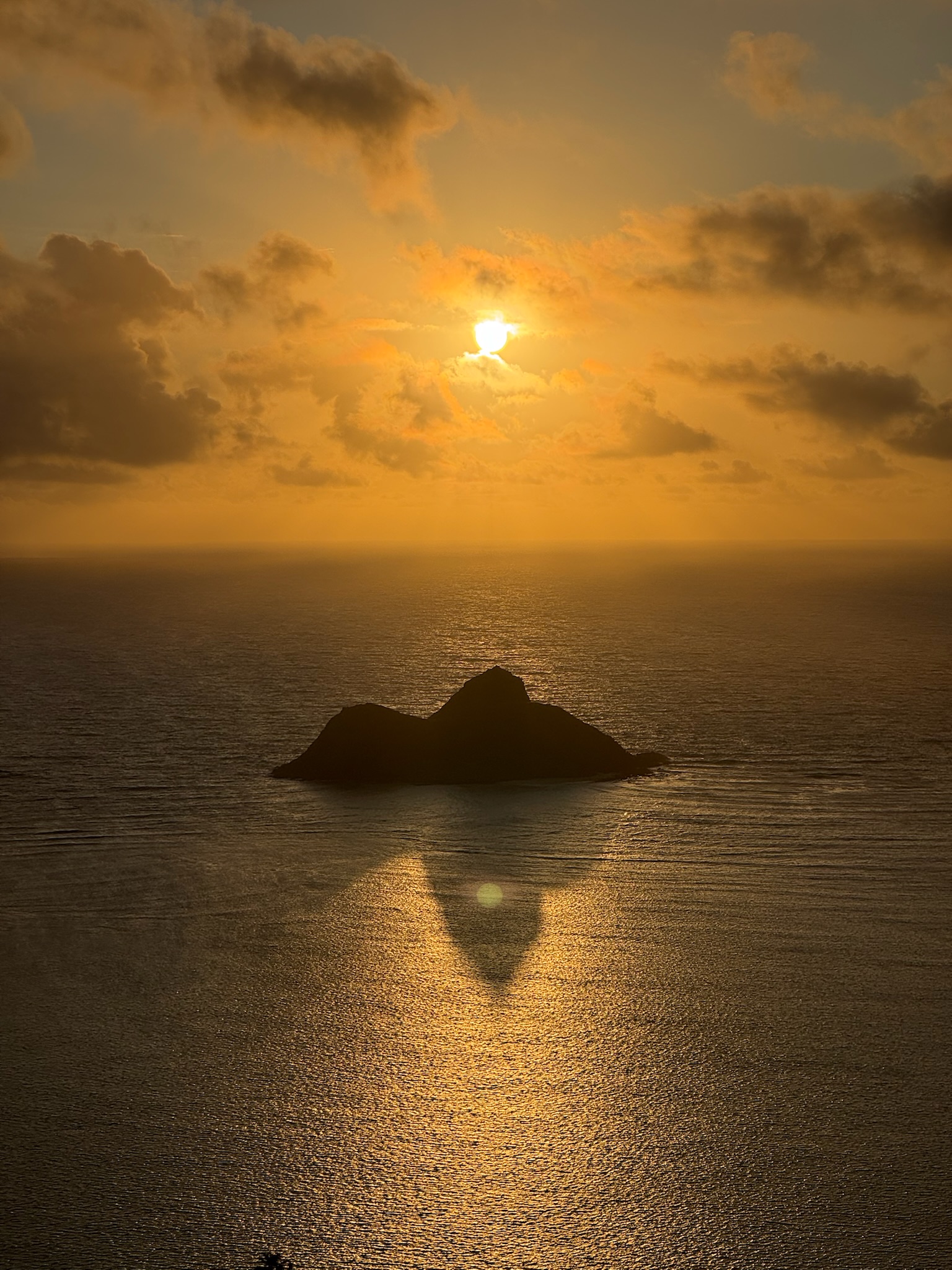 Golden sunset over the ocean